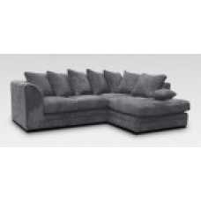 Dylan Corded Corner Sofa Right in Grey